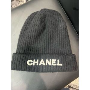 Chanel black beanie